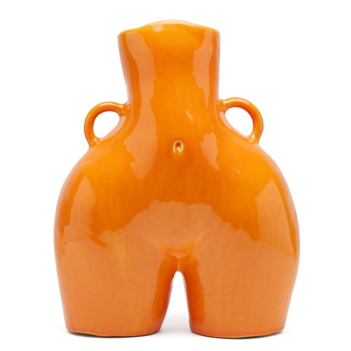 Love Handles - Vase - Shiny Orange