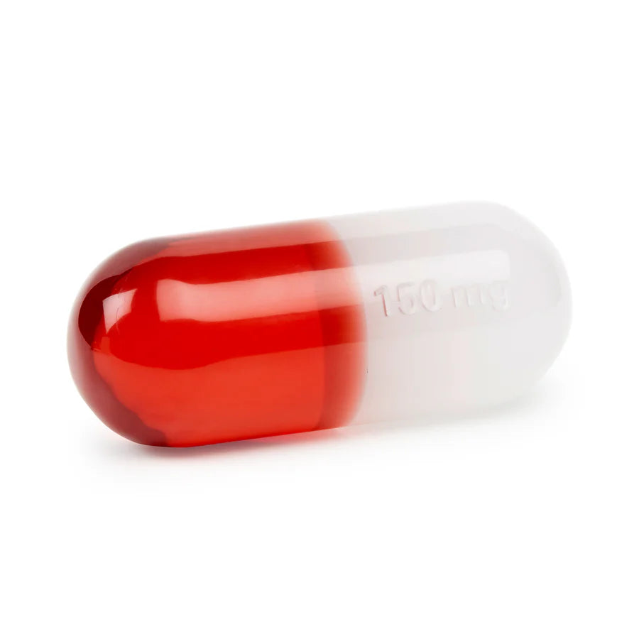 Small Acrylic Pill Red