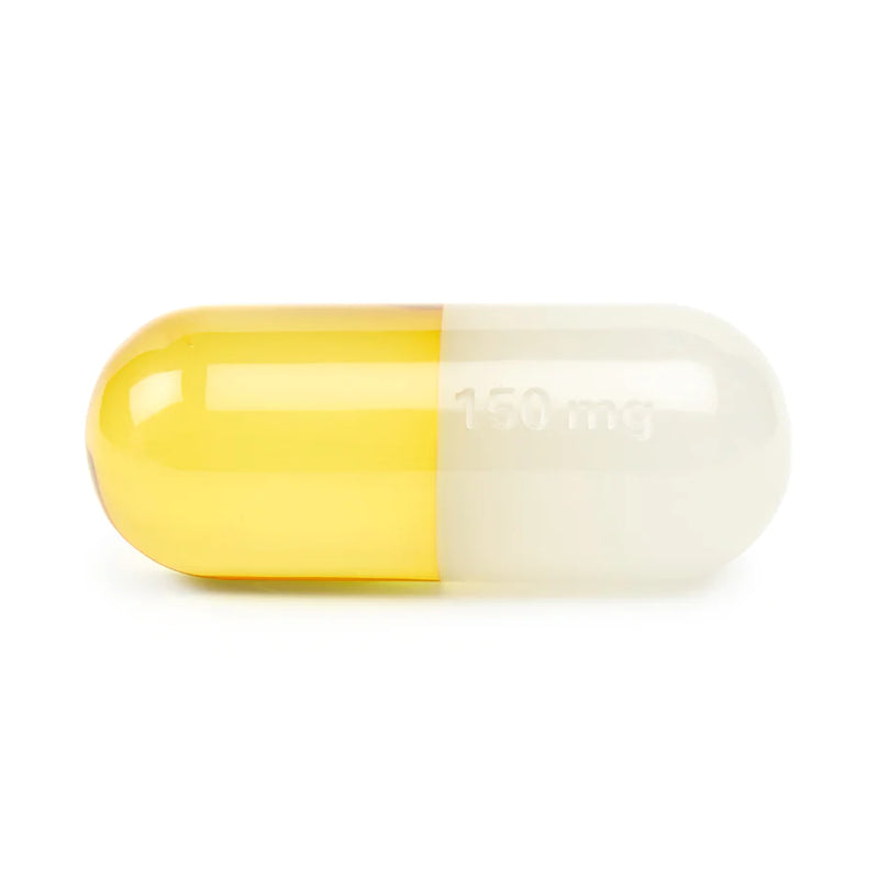 Small Acrylic Pill Yellow