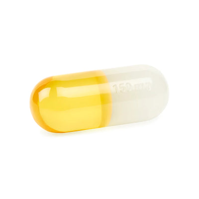 Small Acrylic Pill Yellow