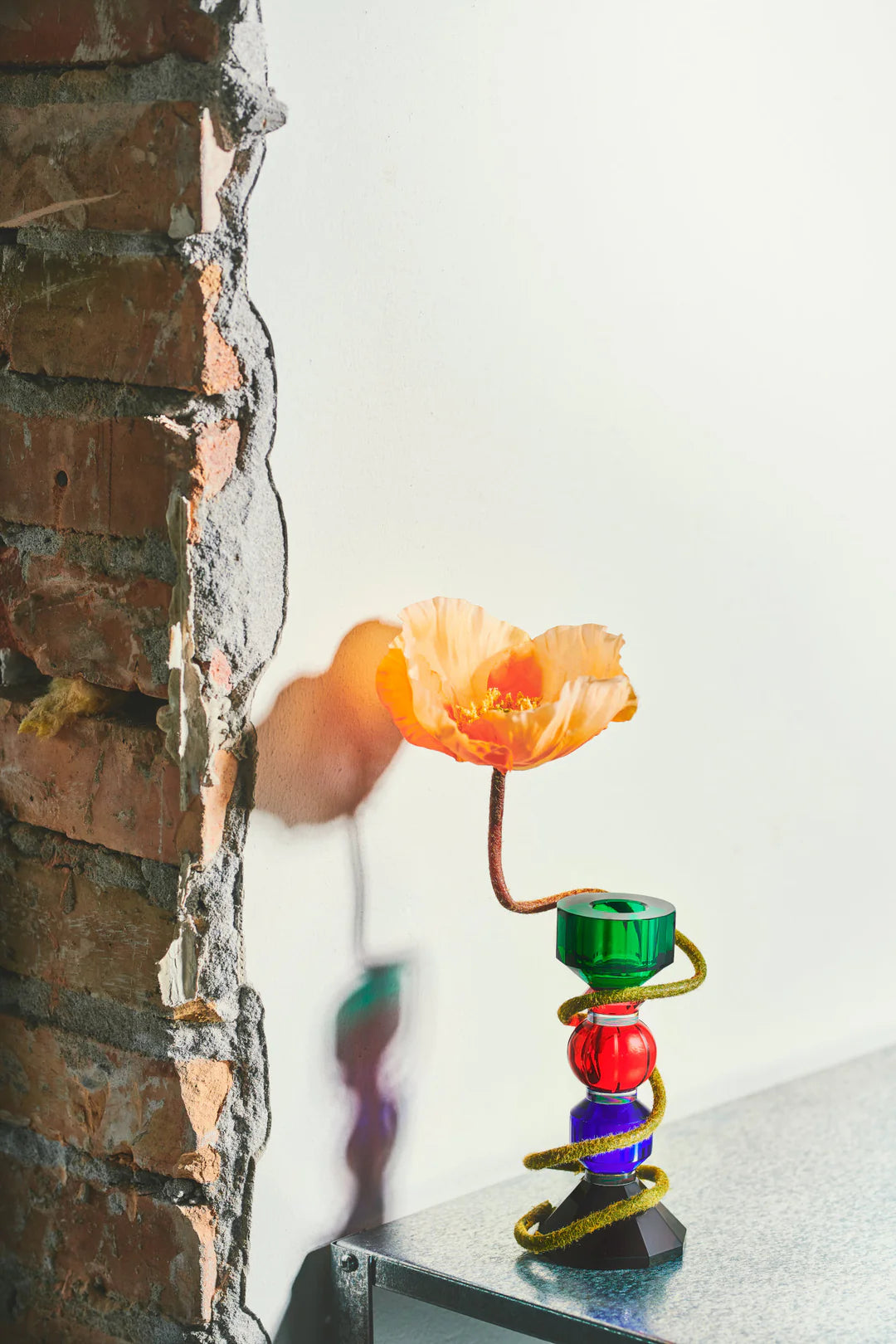 Candle Holder - Aya - Cobalt Red