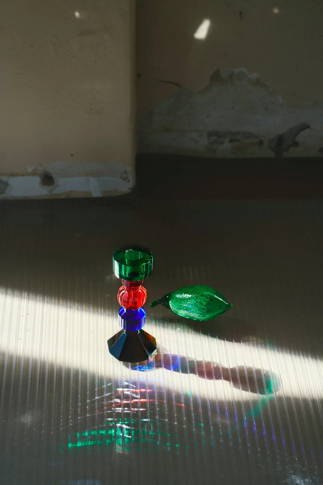Candle Holder - Aya - Cobalt Red