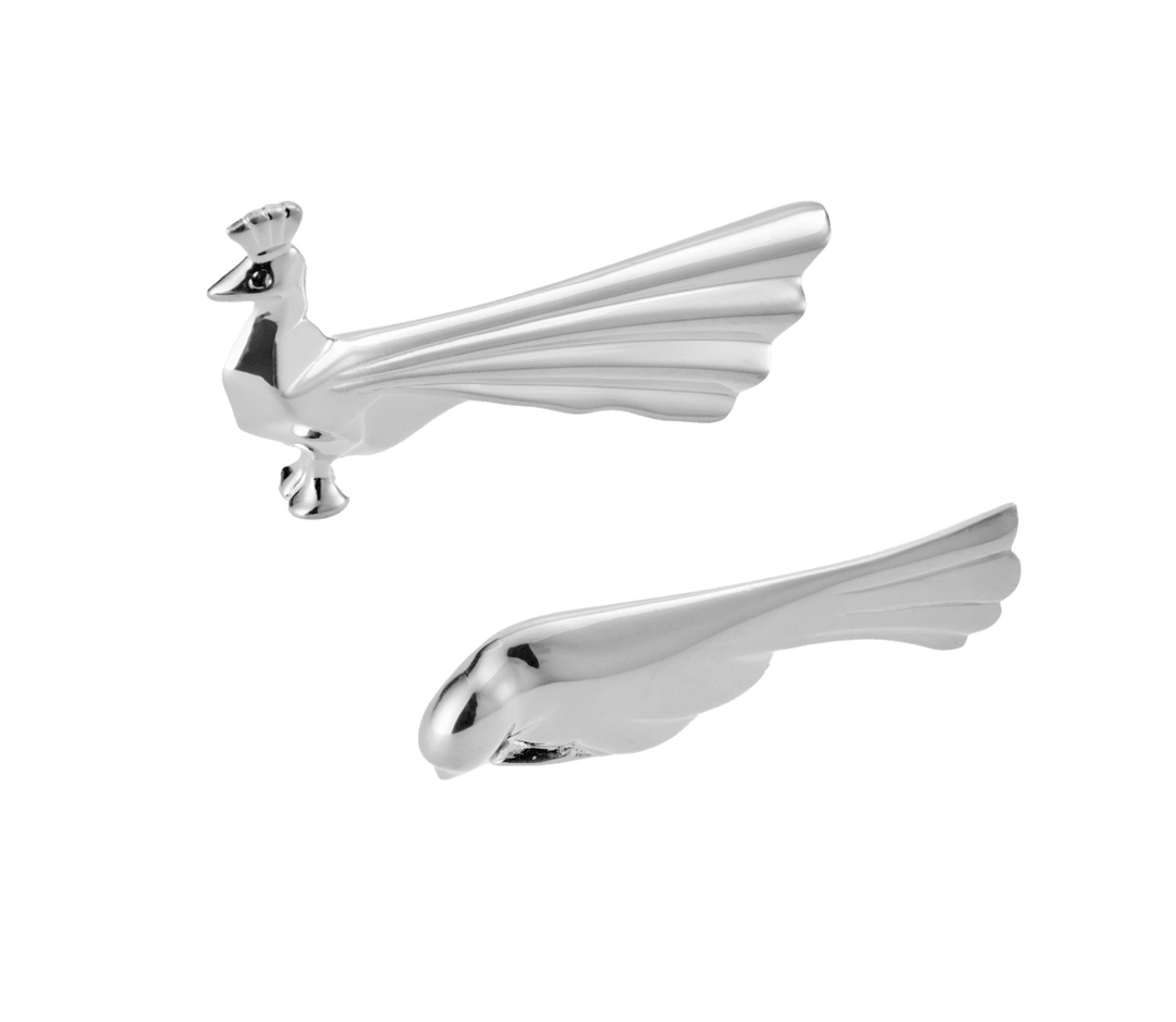 Gallia -  Knife Rests Peacock&Dove Set of 2 - Silver plated