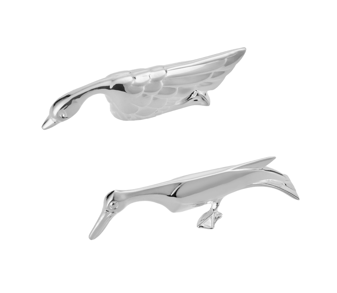 Gallia -  Knife Rests Pelican&Swan Set of 2 - Silver plated