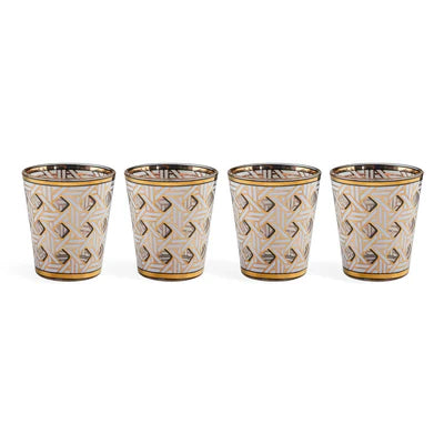 Basketweave Glassware Set