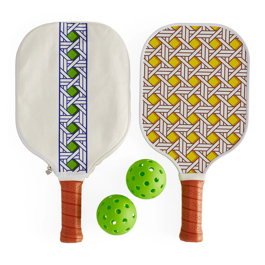 Basketweave Pickleball Set