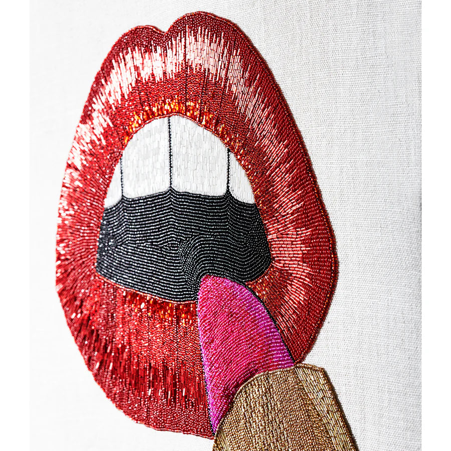 Lipstick Beaded Art - 61x61 cm