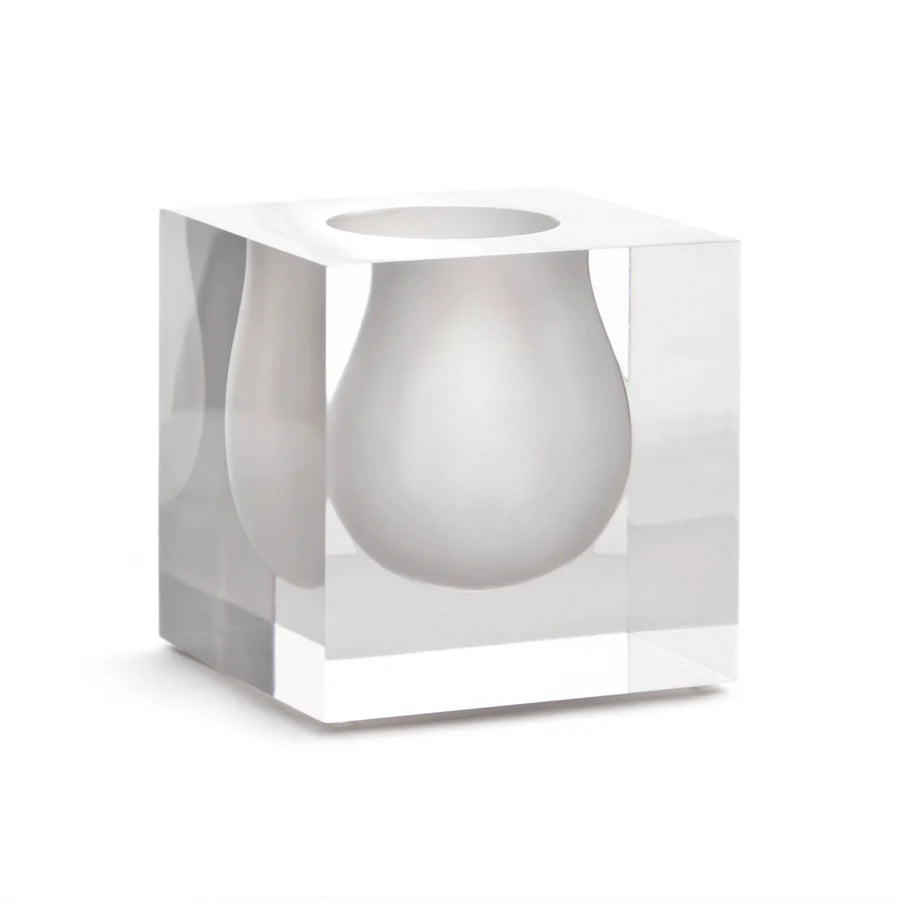 Bel Air Mini Scoop Vase - White