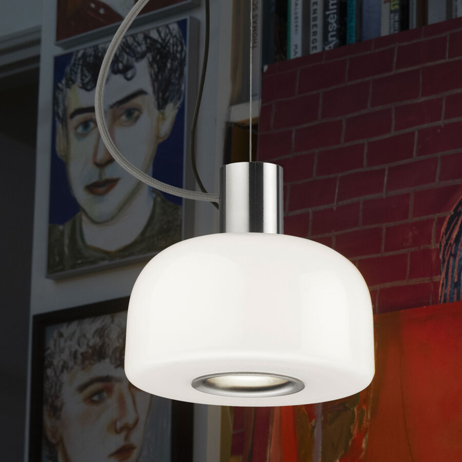 Pendant Lamp - Bellhop Glass S2 - Bright Aluminium