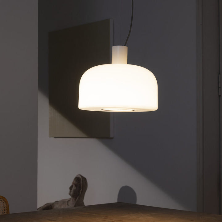 Pendant Lamp - Bellhop Glass S2 - White