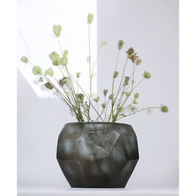 Vase - Cubistic Round - Indigo Smokegrey