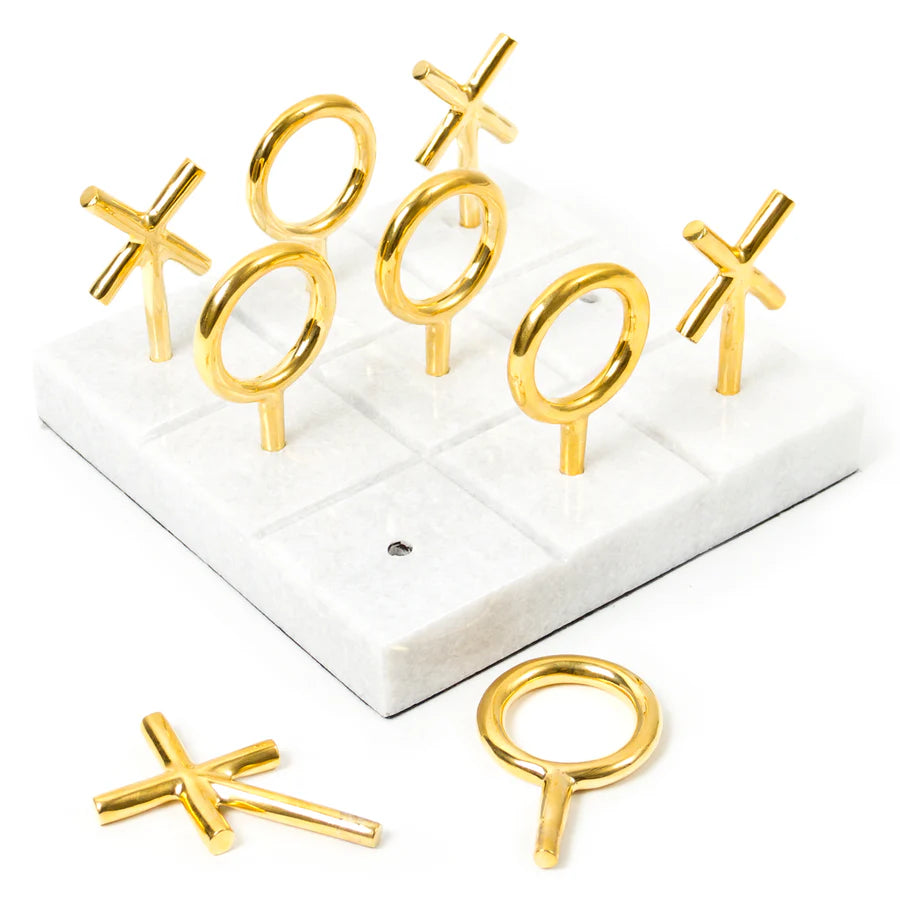 Brass Tic-Tac-Toe Set