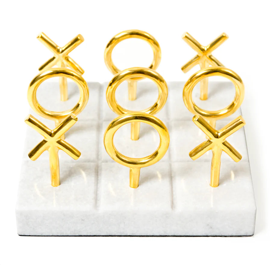 Brass Tic-Tac-Toe Set – AROWONEN