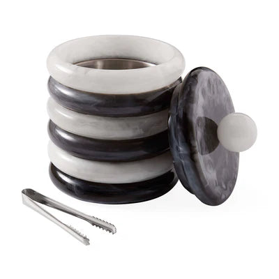 Como Black &amp; White Ice Bucket