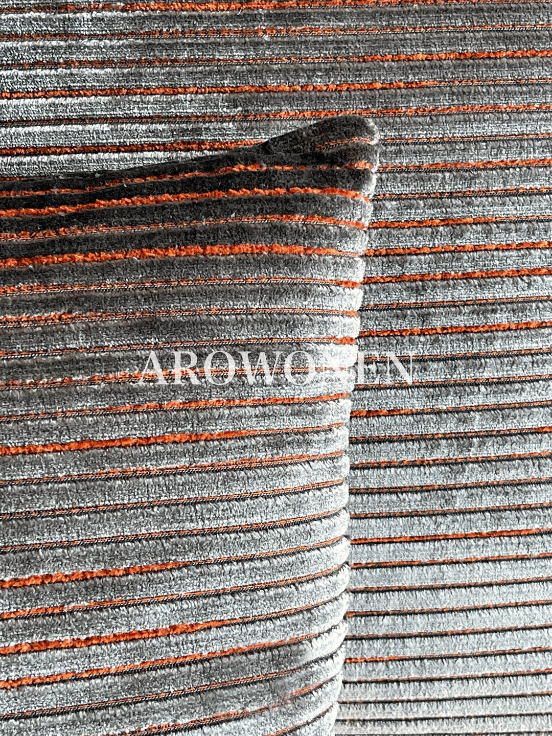 Decorative Cushion - Los Angeles - Burned Orange Grey