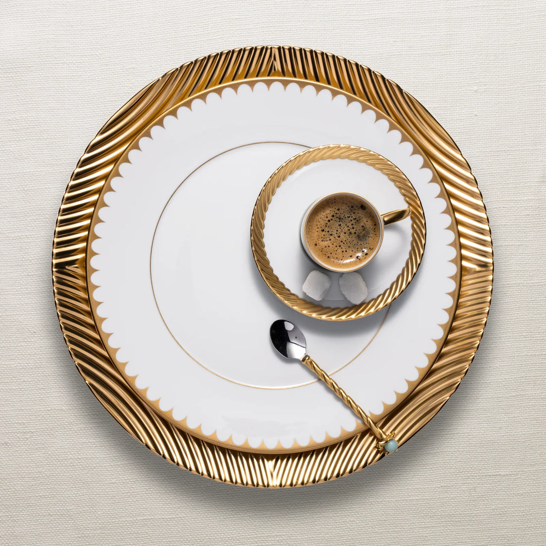 Corde Espresso Cup + Saucer Platinum (Set of 6)