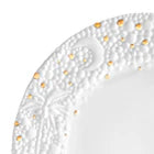 Haas Mojave Dinnerware Set of 3 - White + Gold