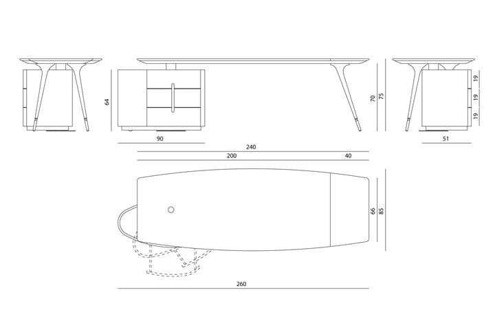 Desk - Wilshire