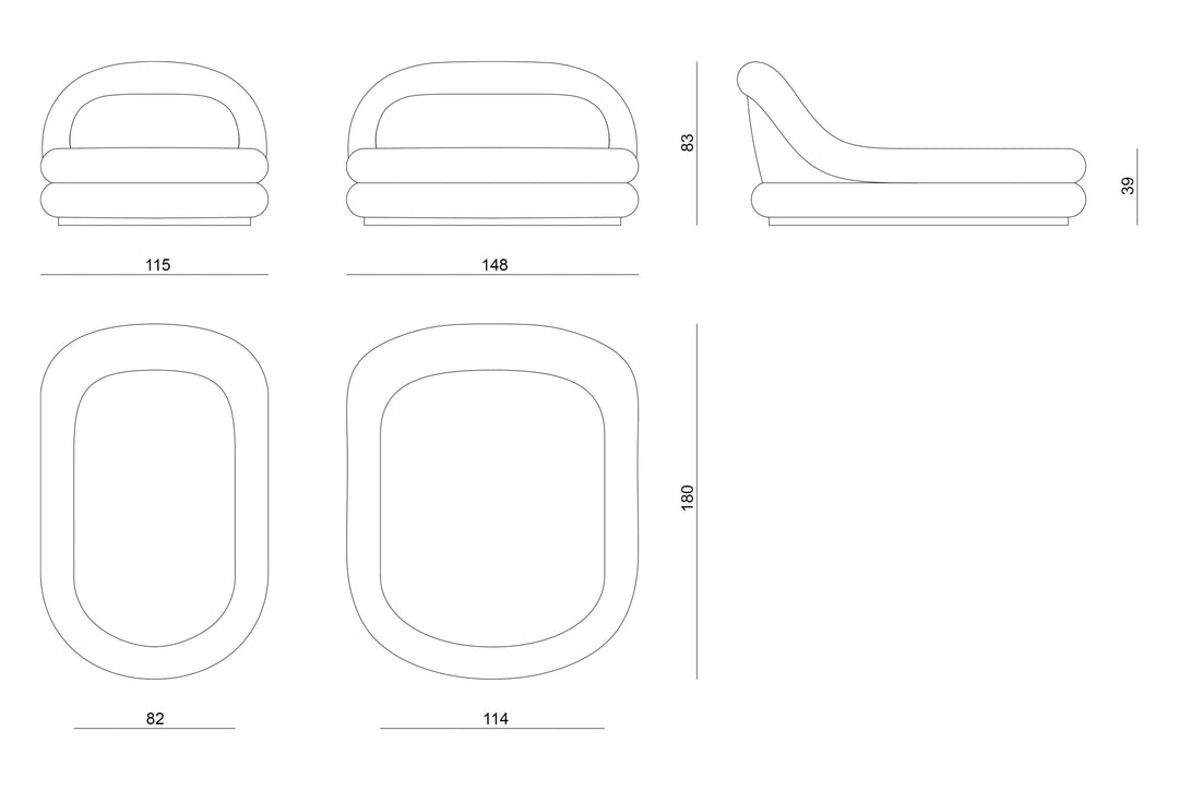 Chaise longues - Fedro
