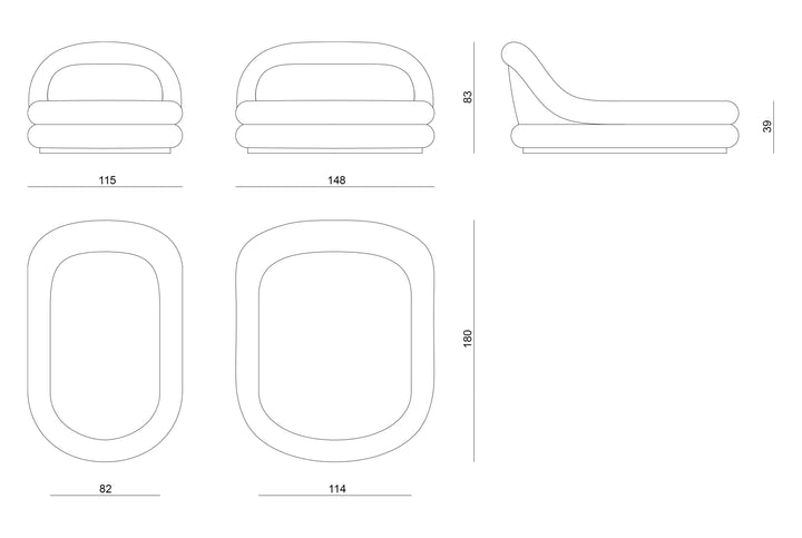 Chaise longues - Fedro