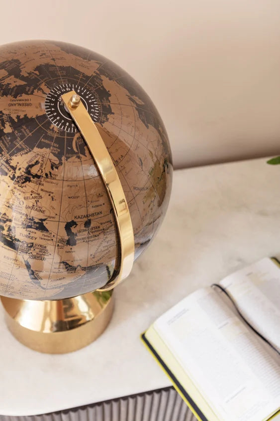 Object - Globe Top Gold  - 47cm