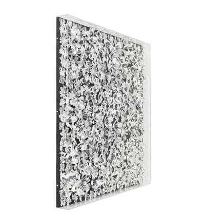 Art - Silver Flower - 100x100cm