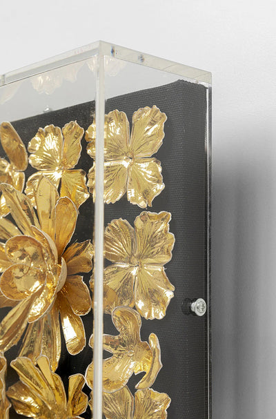 Deco - Object - Frame - Gold Flower - 80X80cm
