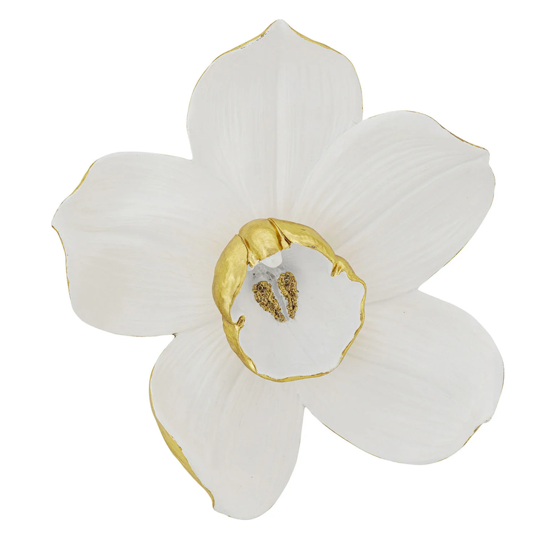 Wall - Decoration - Orchid - White - 44cm