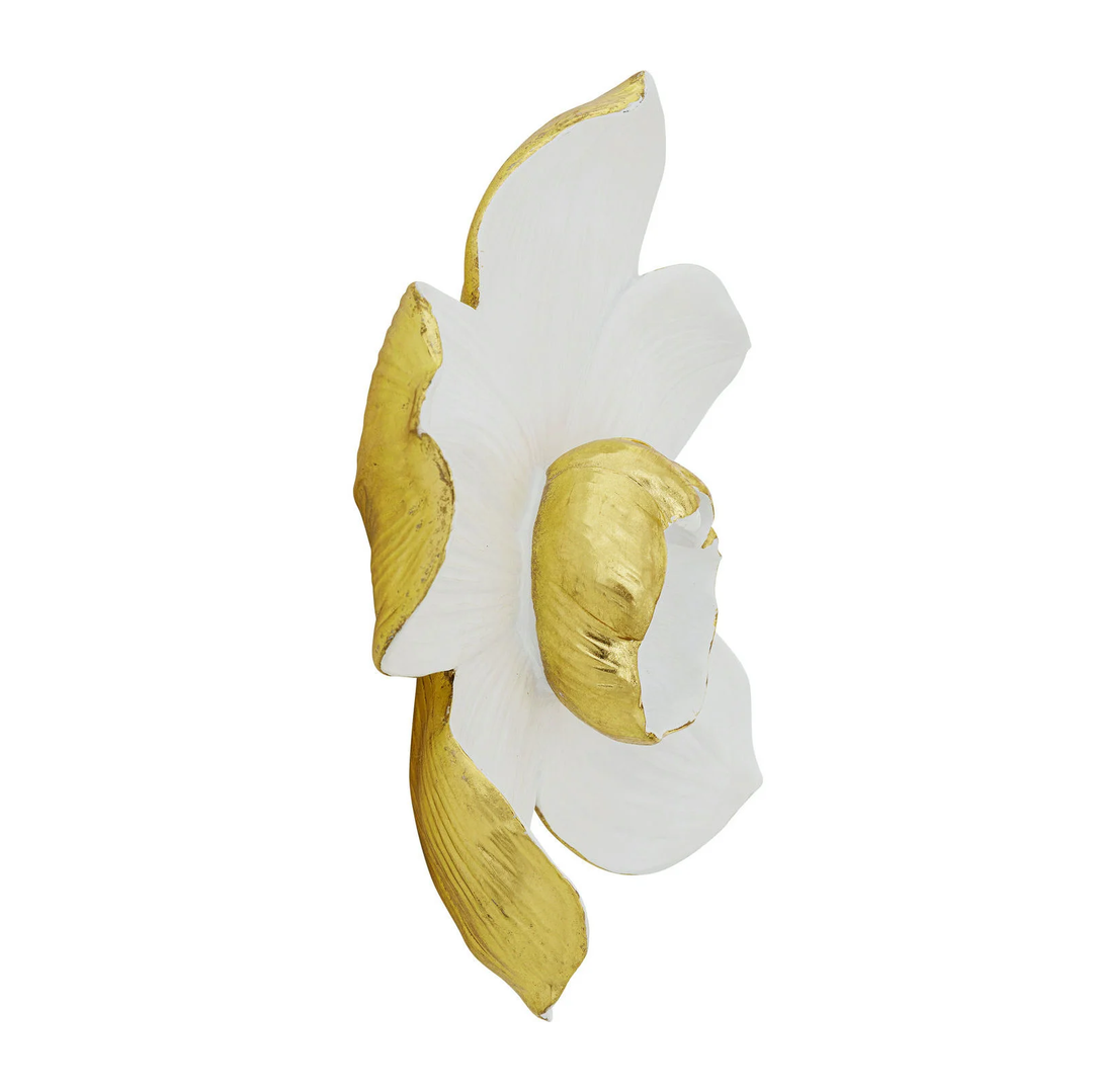 Wall - Decoration - Orchid - White - 44cm