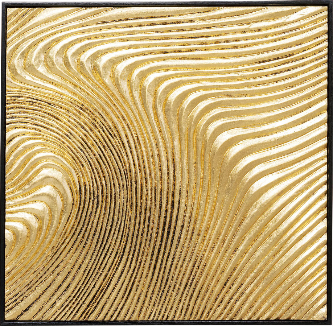 Art - Wave Gold - 80X80cm (2/set)