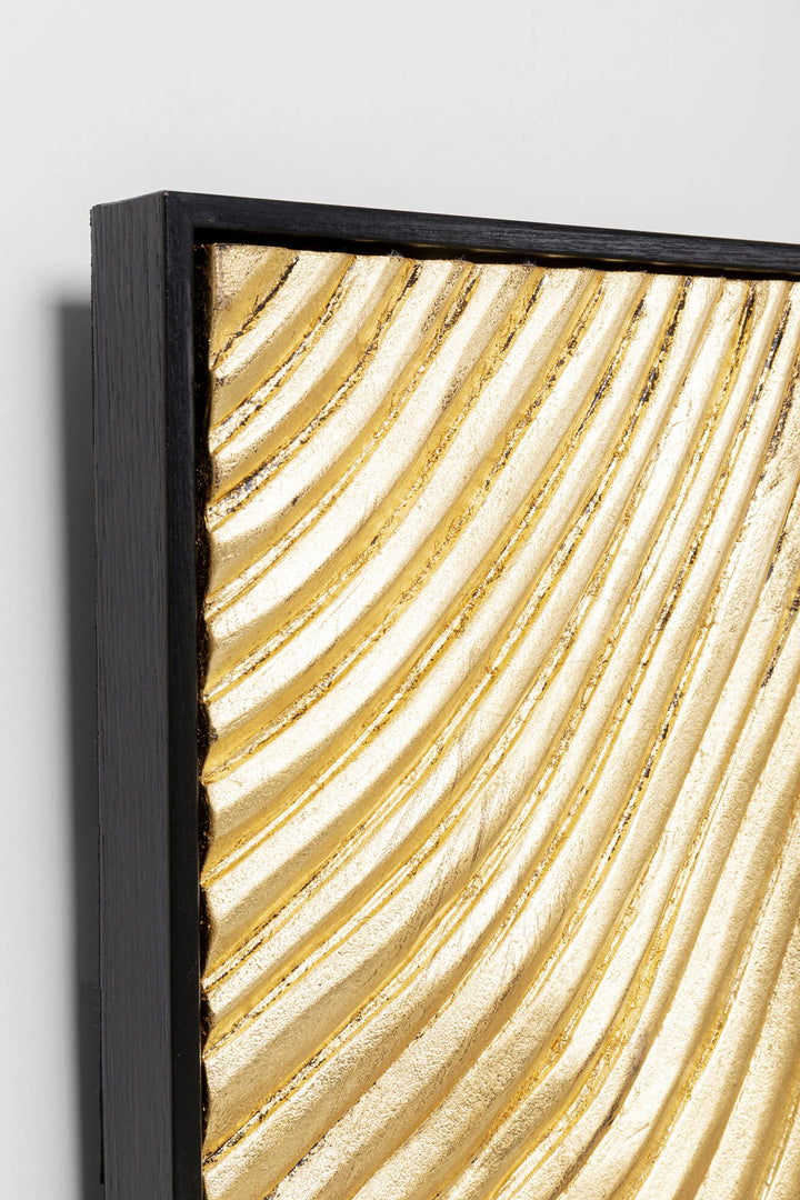 Art - Wave Gold - 80X80cm (2/set)