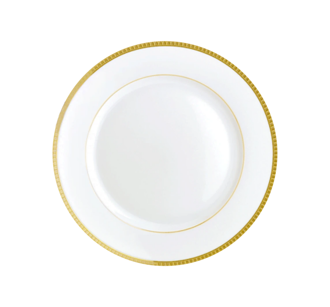 Malmaison - Dessert Plate - Gold Finish Porcelain