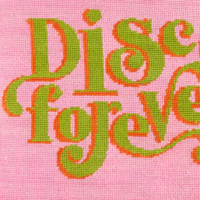 Disco Forever Needlepoint Cushion