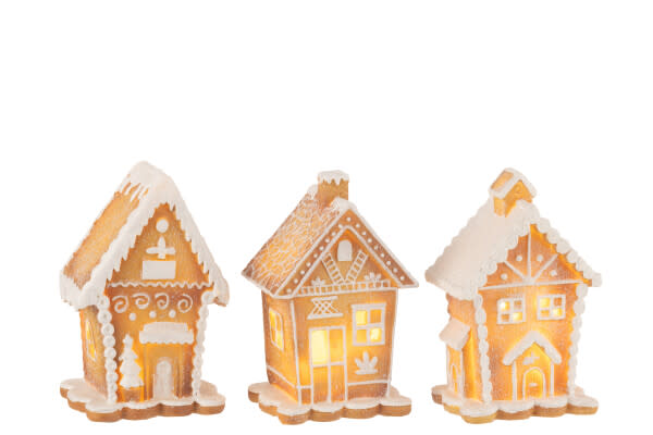 Object - Gingerbread Houses - Set of 3