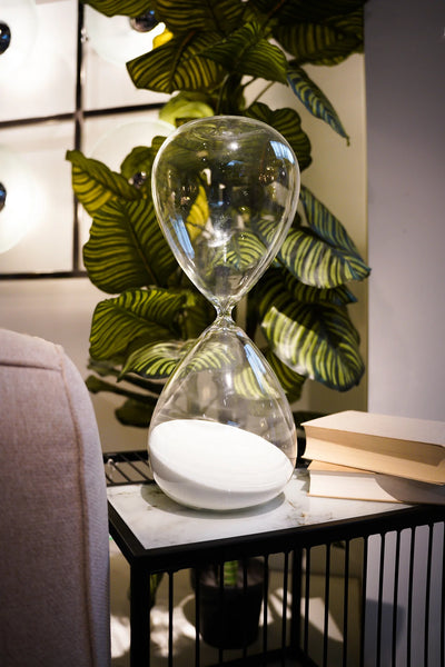 Object - Hourglass - Timer - White - 45cm