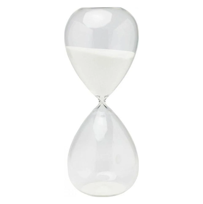 Object - Hourglass - Timer - White - 45cm