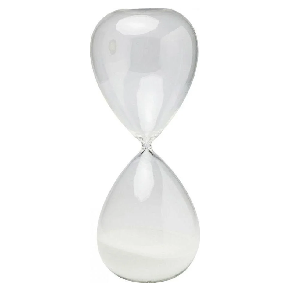 Object - Hourglass - Timer - White - 45cm