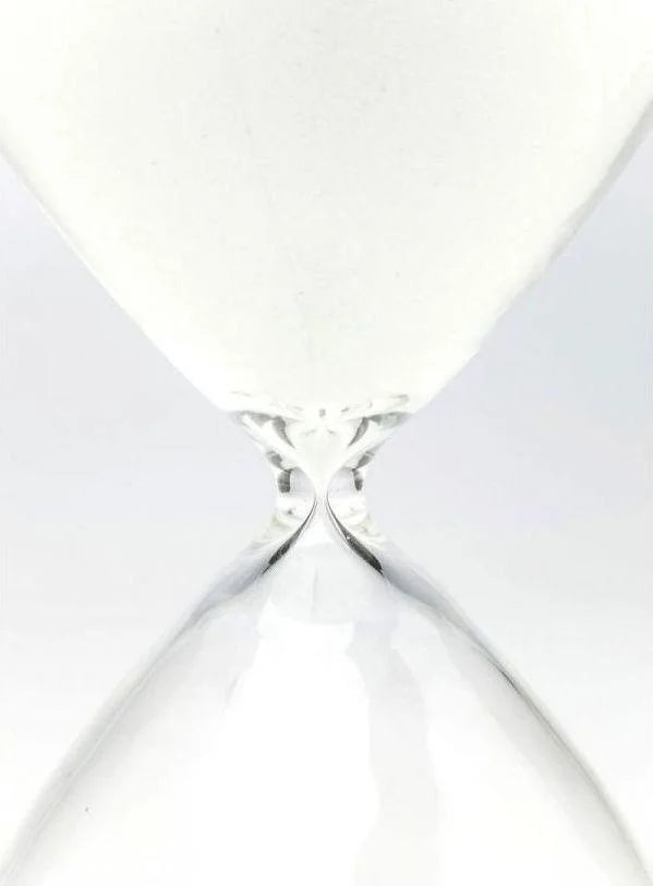 Object - Hourglass - Timer - White - 45cm