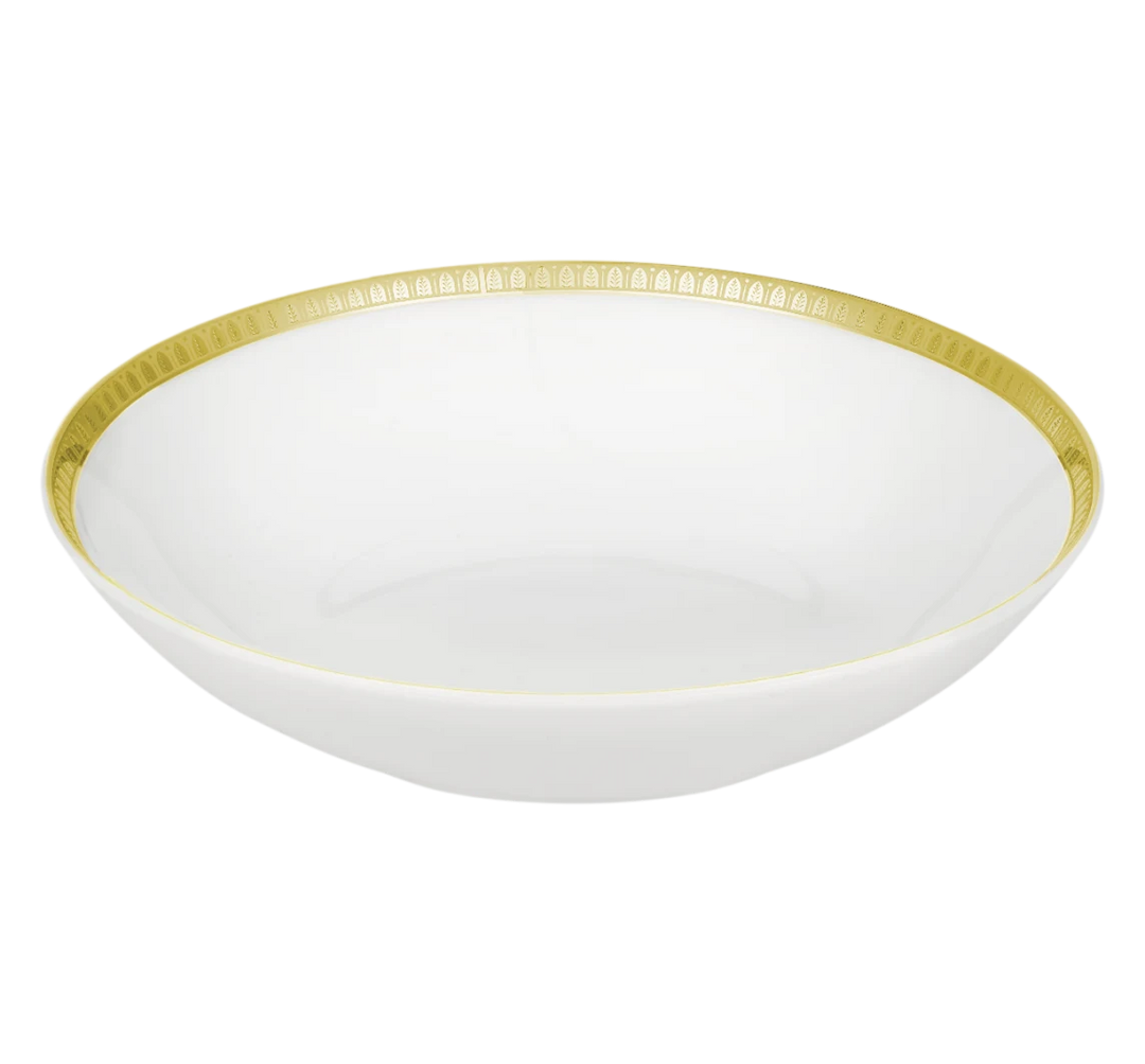Malmaison - Soup Cereal Bowl - Porcelain Gold Finish