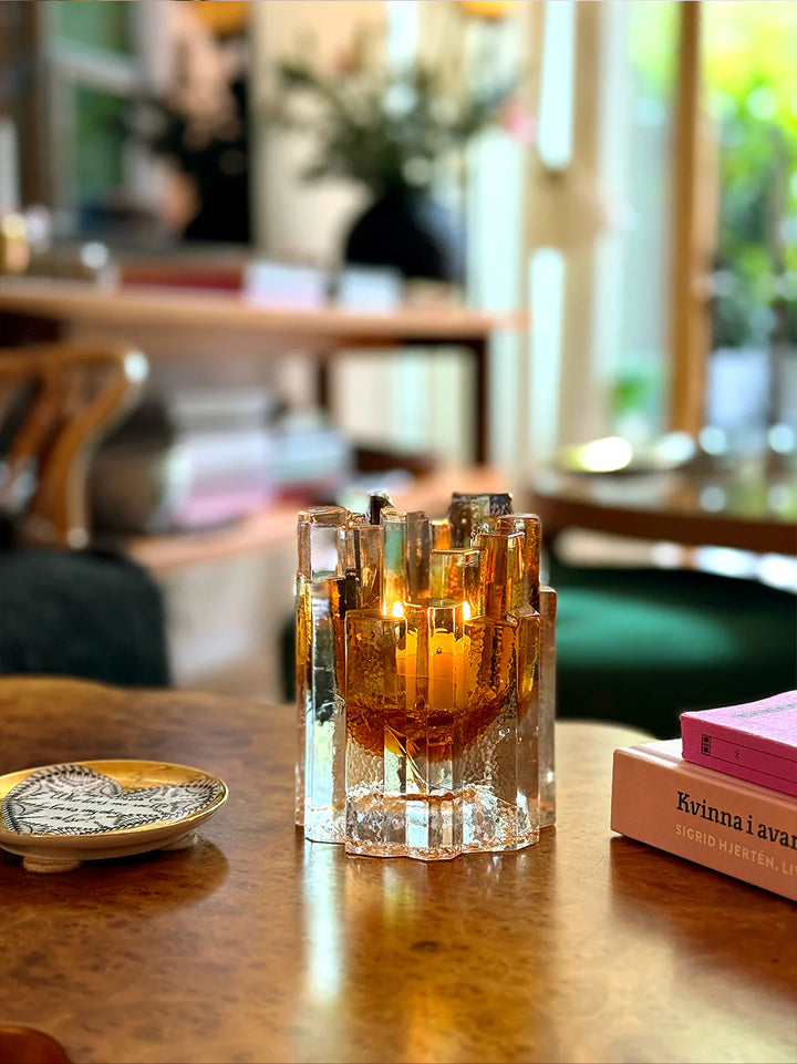 Hurricane - Boule Lamp Rock - Amber