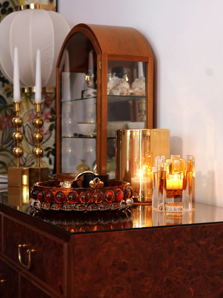 Hurricane - Boule Lamp Rock - Amber