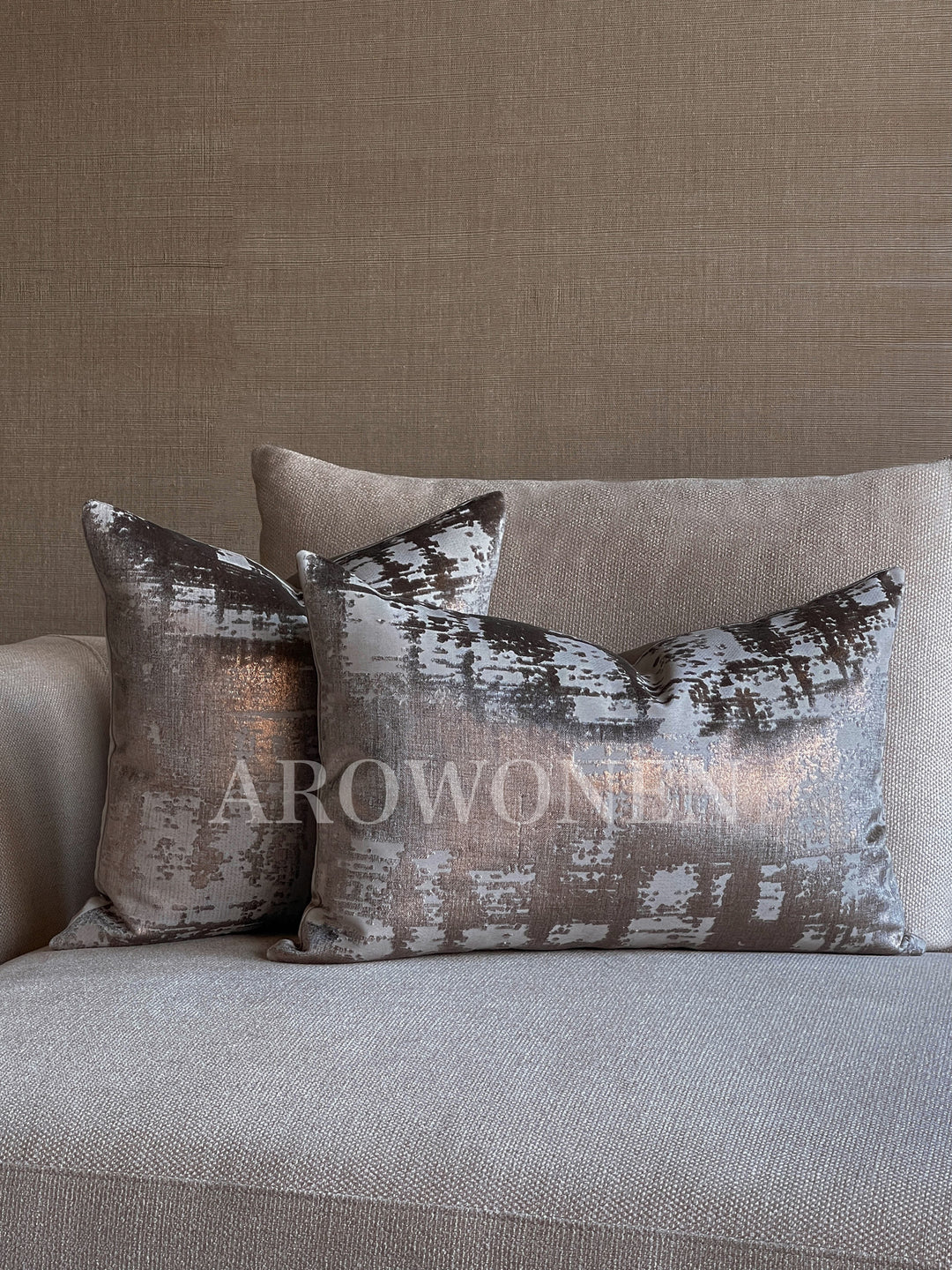 Decorative Cushion - Elettra - Crushed Bronze