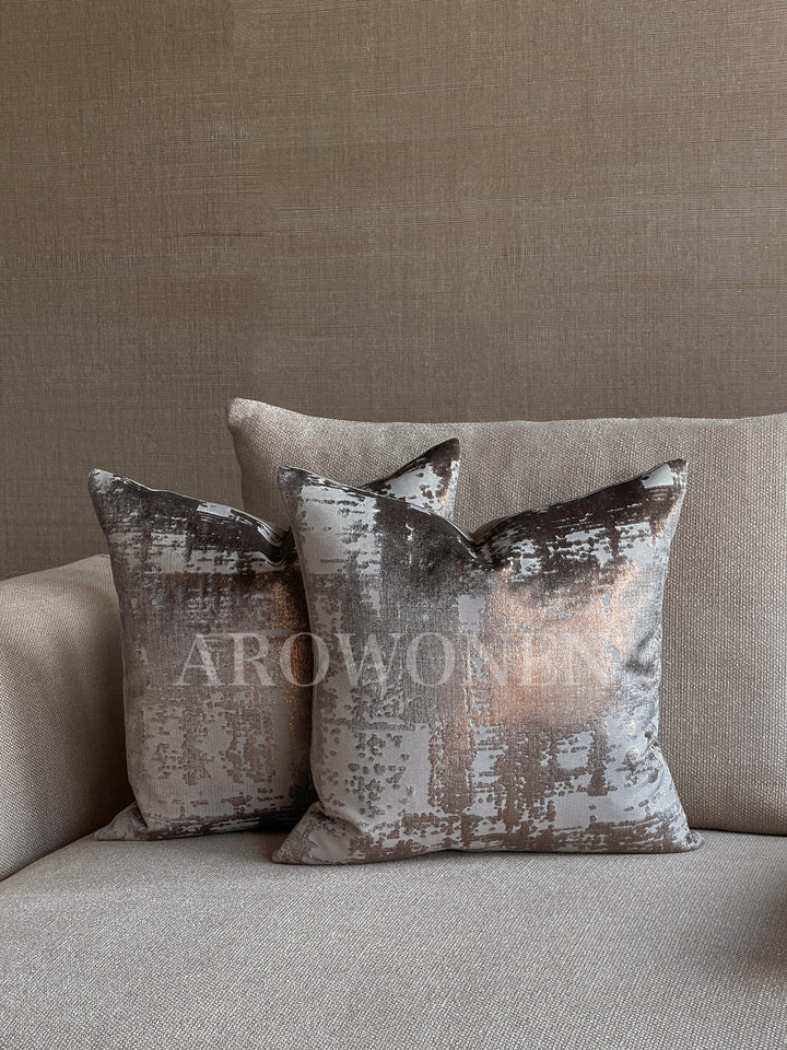 Decorative Cushion - Elettra - Crushed Bronze