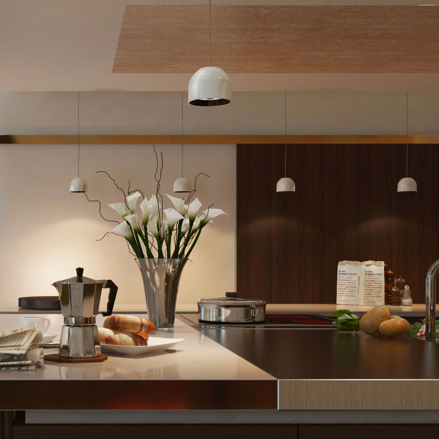 Pendant Lamp - Wan Suspension - White