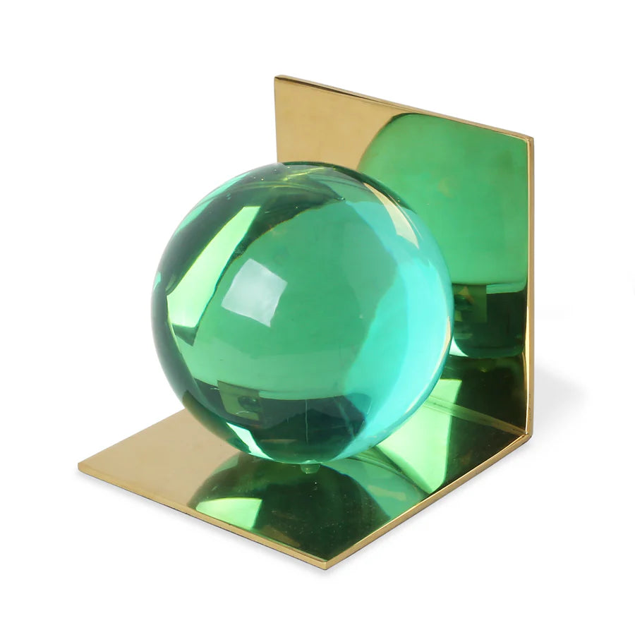 Globo Bookends Green