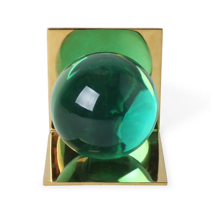 Globo Bookends Green