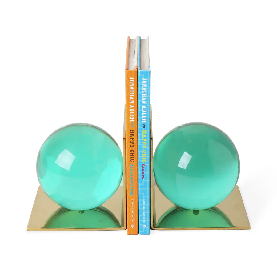 Globo Bookends Green