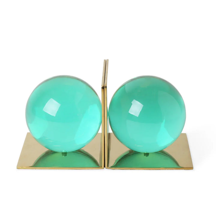 Globo Bookends Green