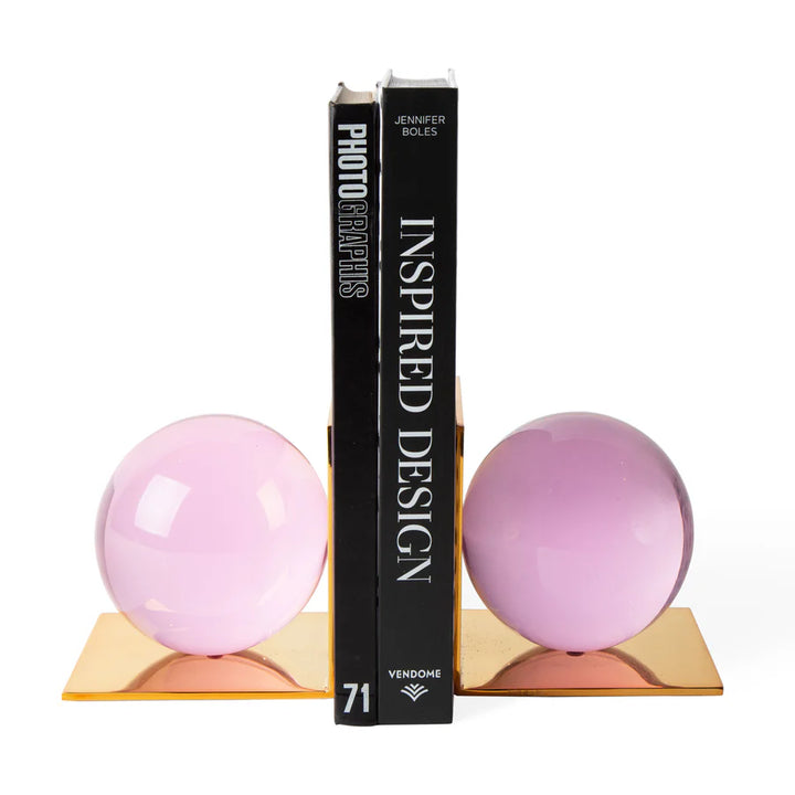 Globo Bookends Pink