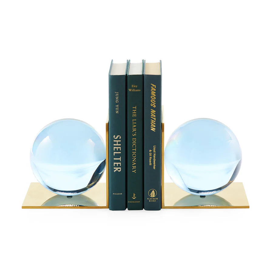 Globo Bookends Blue